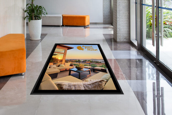 My Logo Mat | Valuepop Indoor Mat Lobby Royal Palm Hotel Hallway
